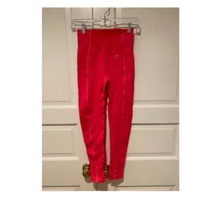 Gymshark Bright Pink Ribbed Medium Leggings